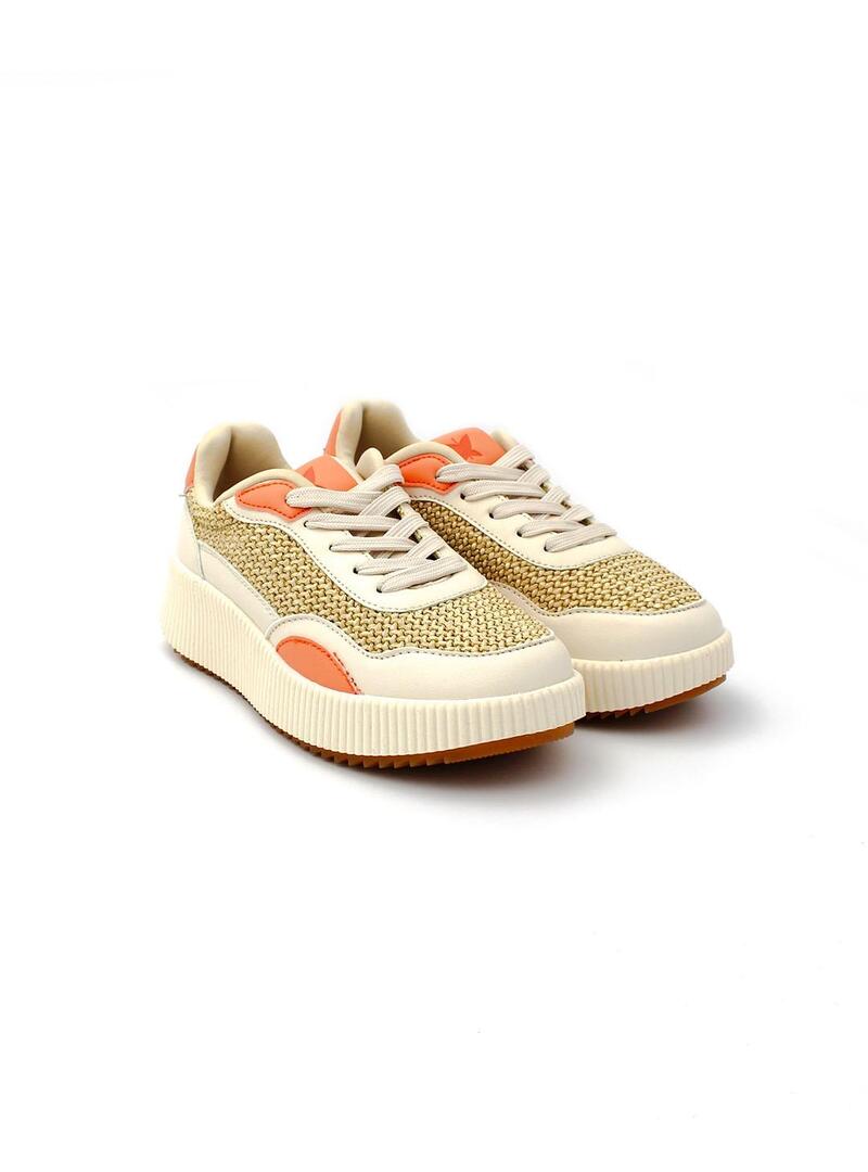 Deportivas PEPE MOLL 241801 Peach Mujer.