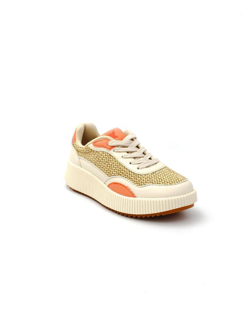 Deportivas PEPE MOLL 241801 Peach Mujer.