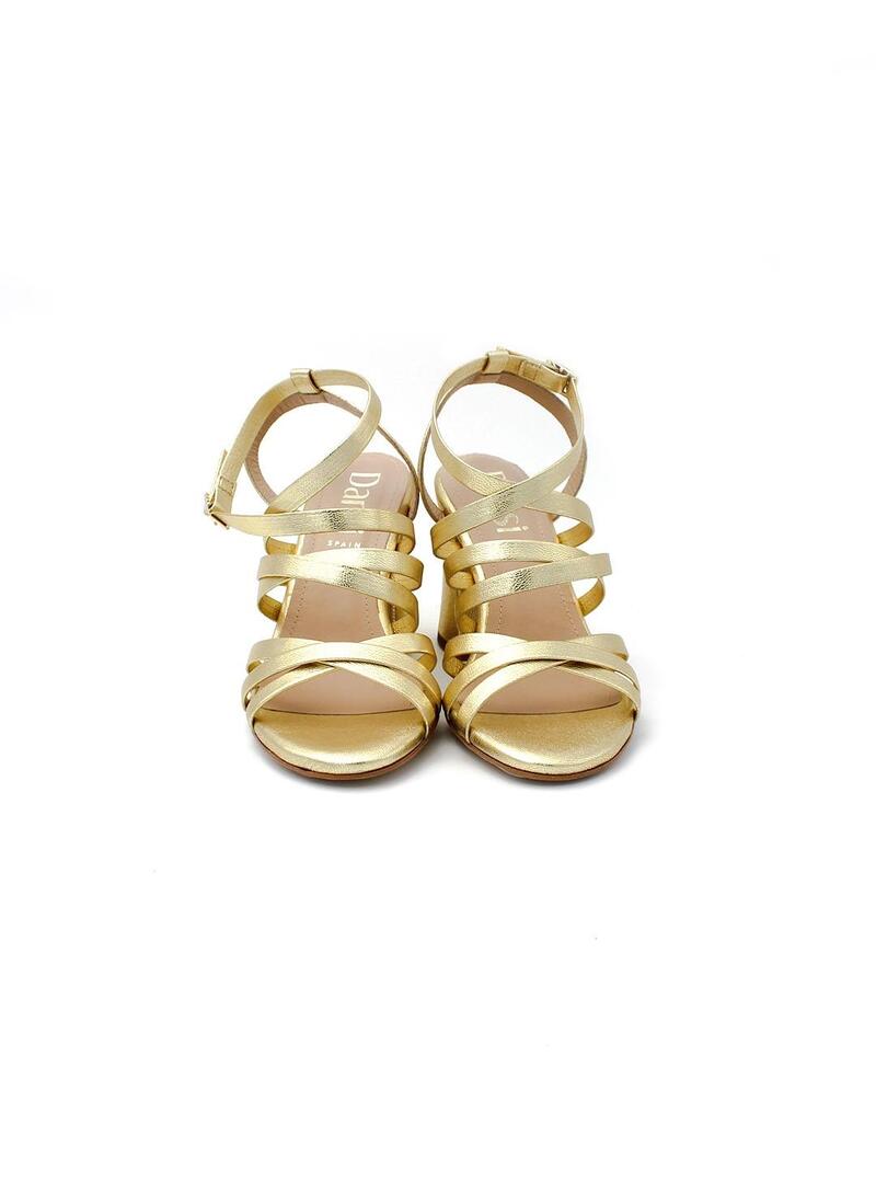 Sandalias DANSI 6641 Platino Mujer.