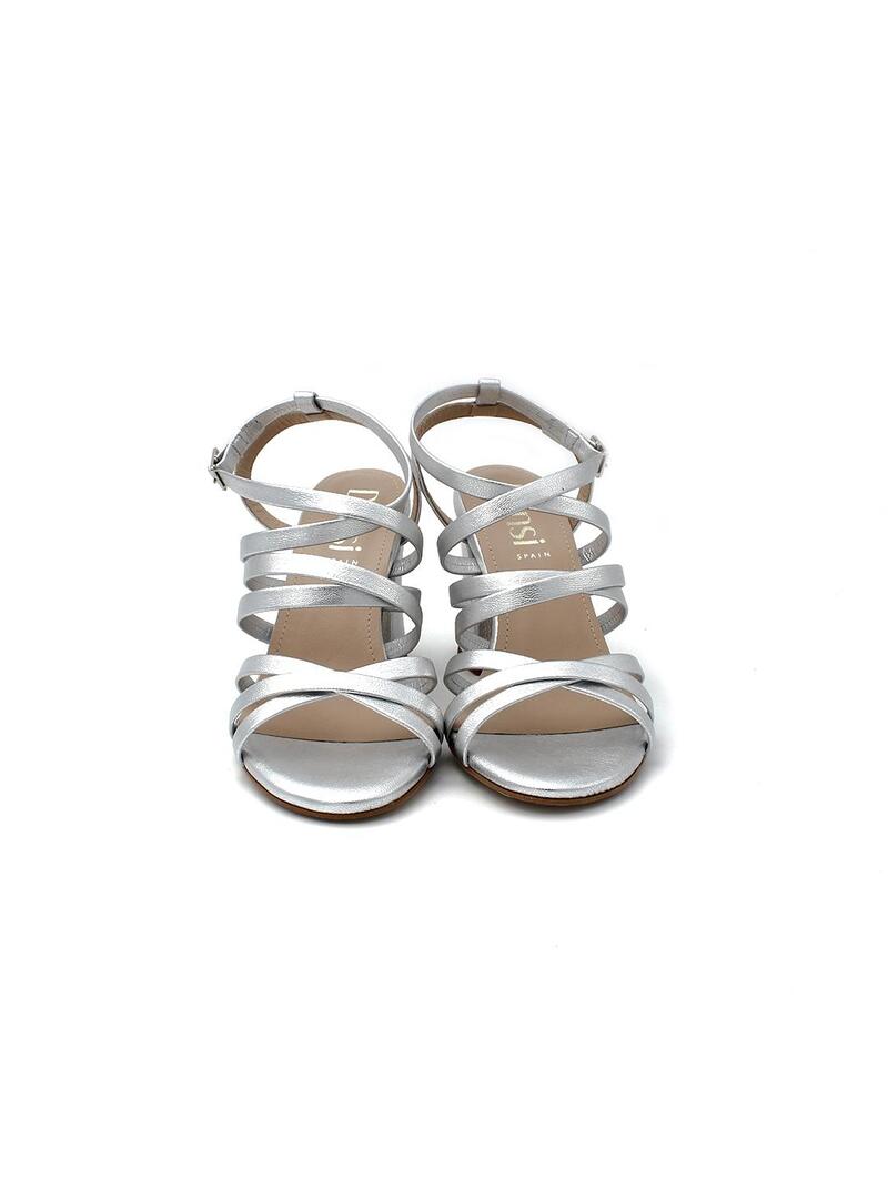 Sandalias DANSI 6641 Plata Mujer.