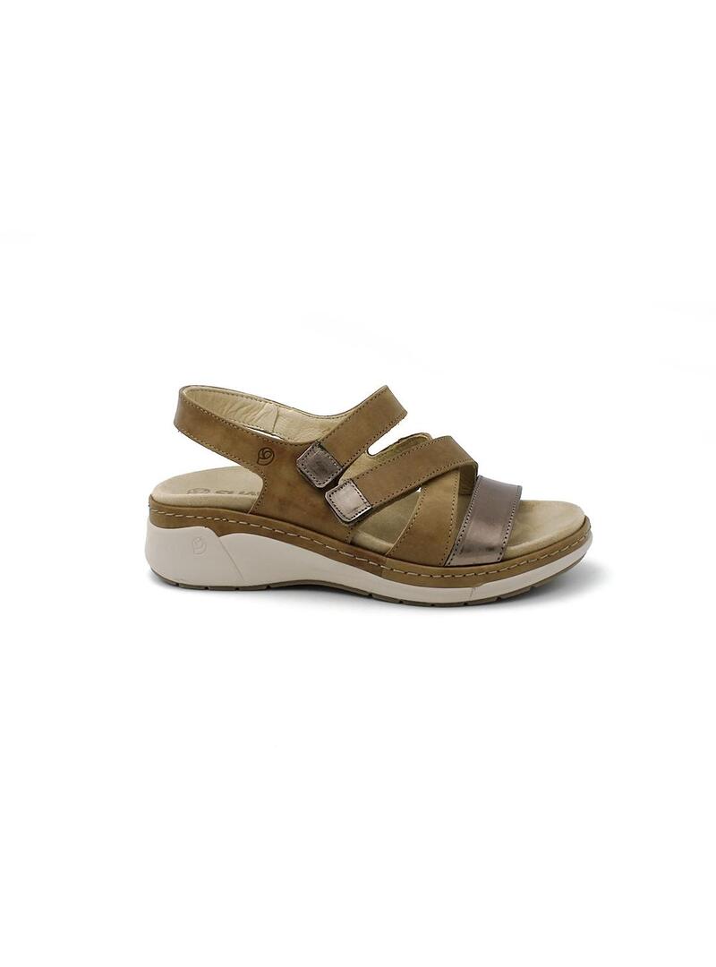 Sandalias SUAVE 3310 Cobalto/Platino Mujer.