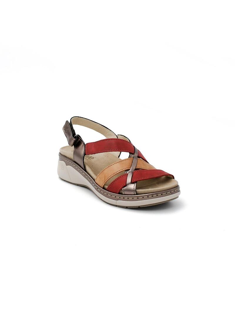 Sandalias SUAVE 3316 Dorado/Ruby Mujer.