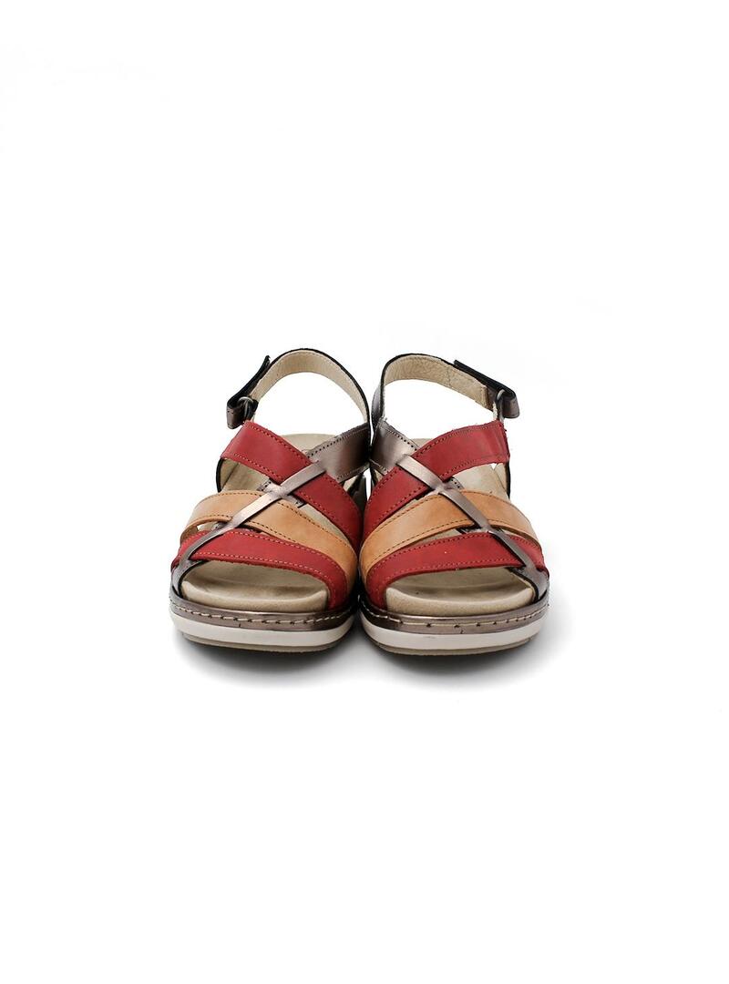 Sandalias SUAVE 3316 Dorado/Ruby Mujer.