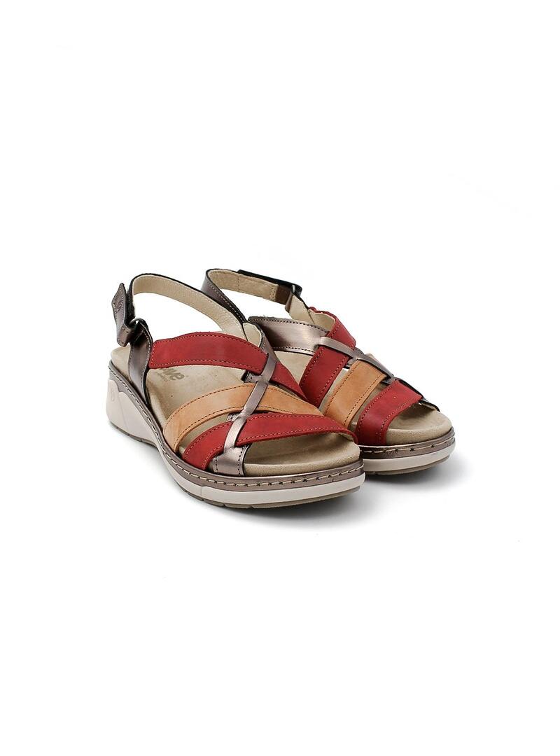 Sandalias SUAVE 3316 Dorado/Ruby Mujer.