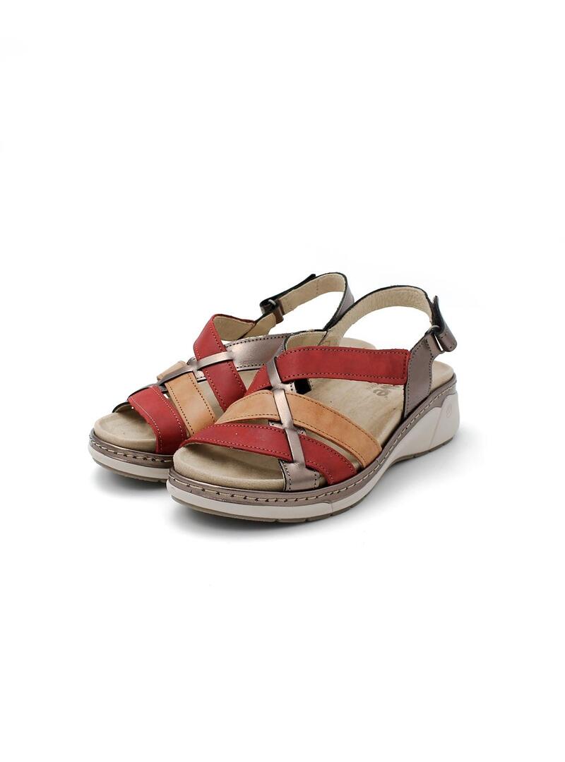 Sandalias SUAVE 3316 Dorado/Ruby Mujer.