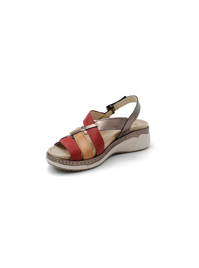 Sandalias SUAVE 3316 Dorado/Ruby Mujer.