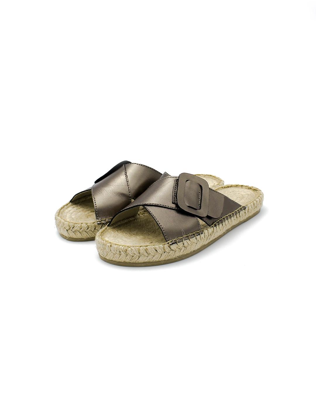 Sandalias Pala PASFOR 128 Plomo Mujer.