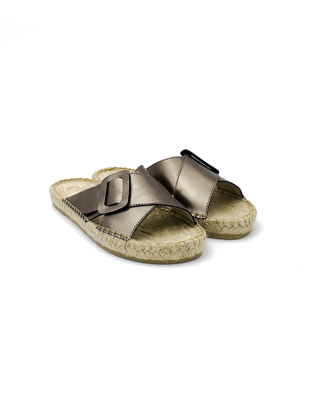 Sandalias Pala PASFOR 128 Plomo Mujer.