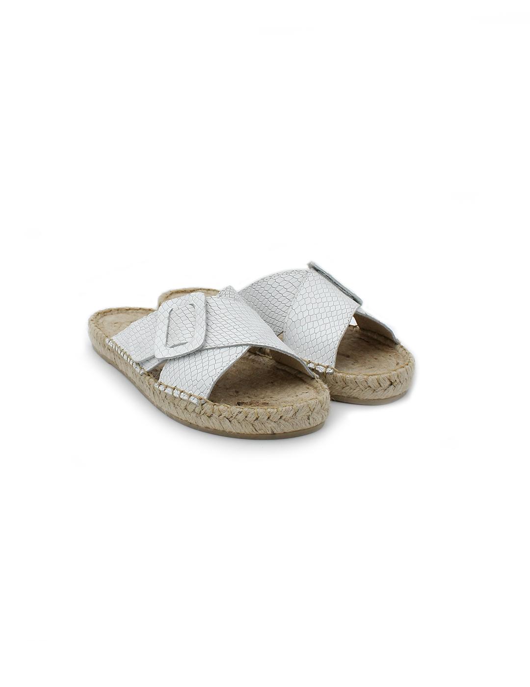 Sandalias Pala PASFOR 128 Blanco Mujer.