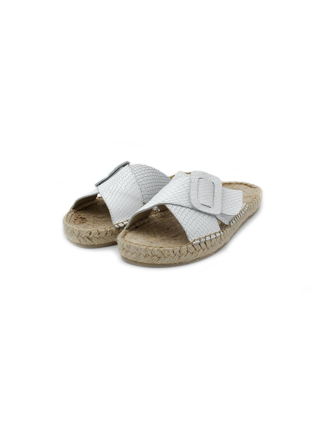Sandalias Pala PASFOR 128 Blanco Mujer.