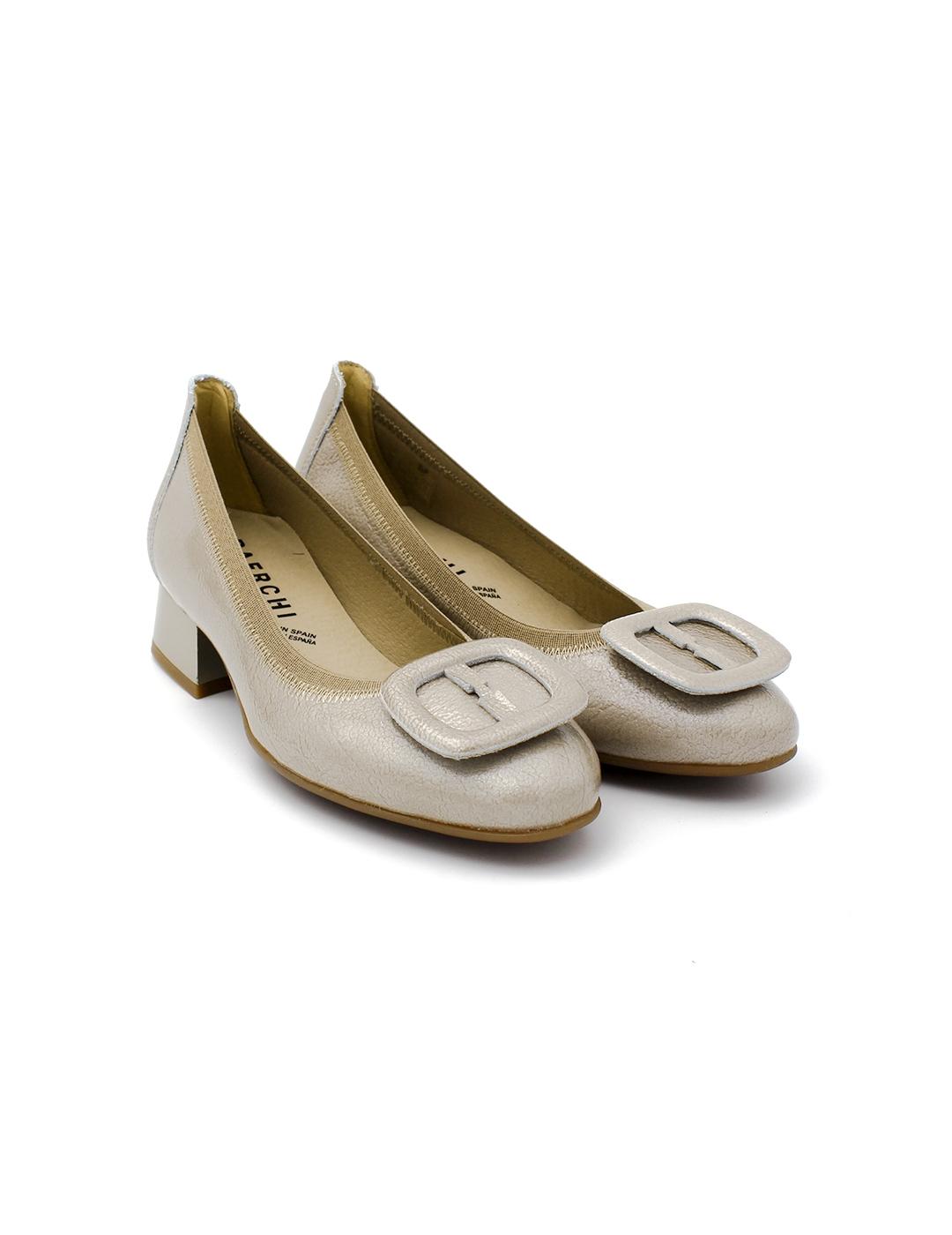 Zapato tacón BAERCHI 31123 Charol Tierra Mujer.