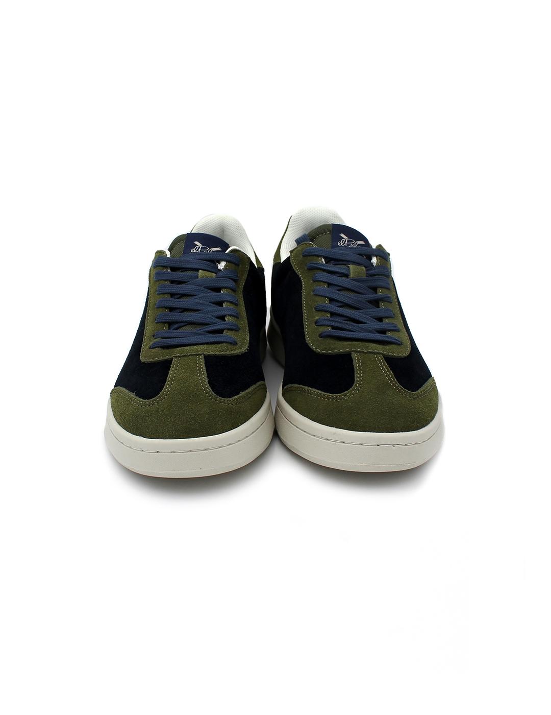 Bamba elPulpo 11120624416719 Marino/Verde Hombre.