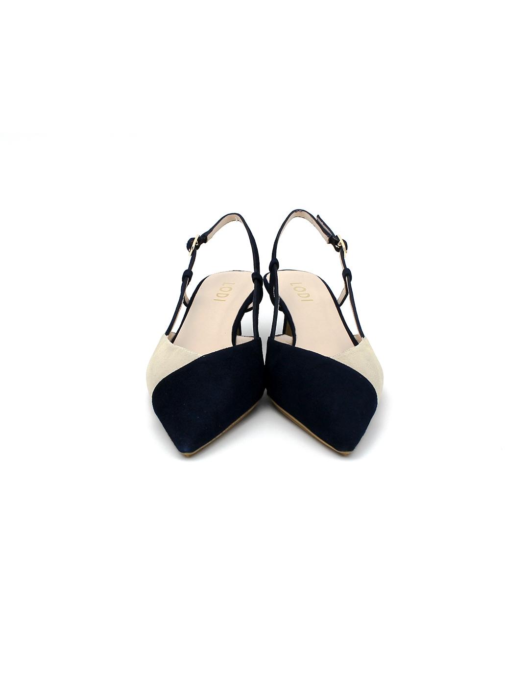 Zapatos Chasuri LODI 0154 Azul/Beige Mujer.