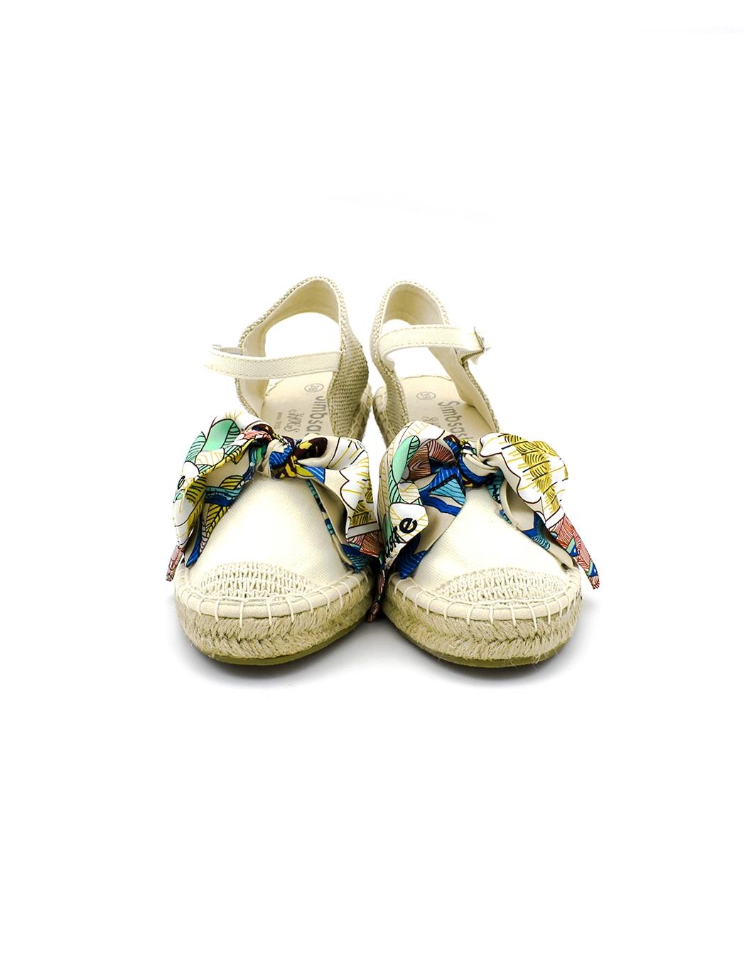 Alpargata Cuña SIMO SASTRE F1233 Beige Mujer.