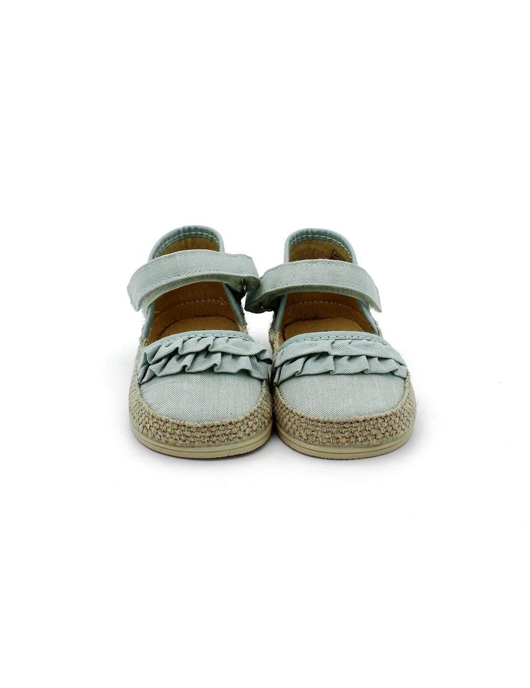 Alpargatas PISAMONAS 1190 Verde Agua Niña.