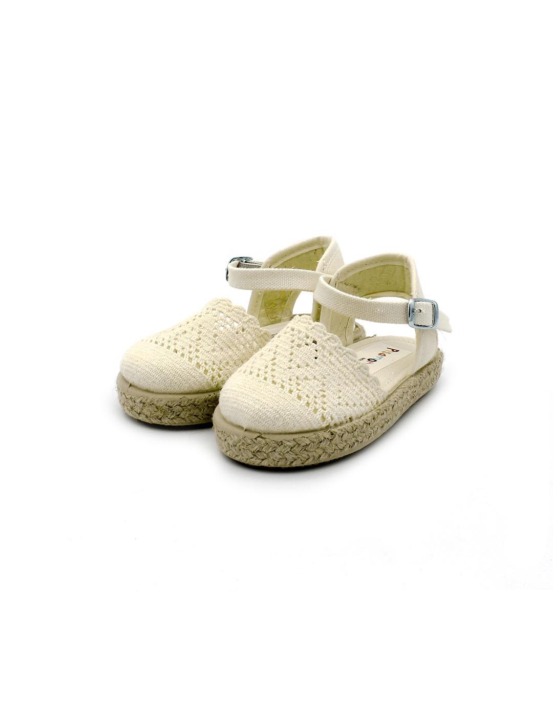 Alpargatas PISAMONAS 0419 Crudo Niña.