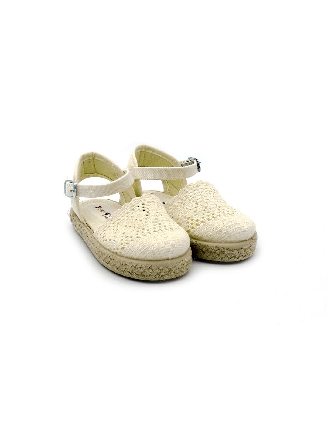 Alpargatas PISAMONAS 0419 Crudo Niña.