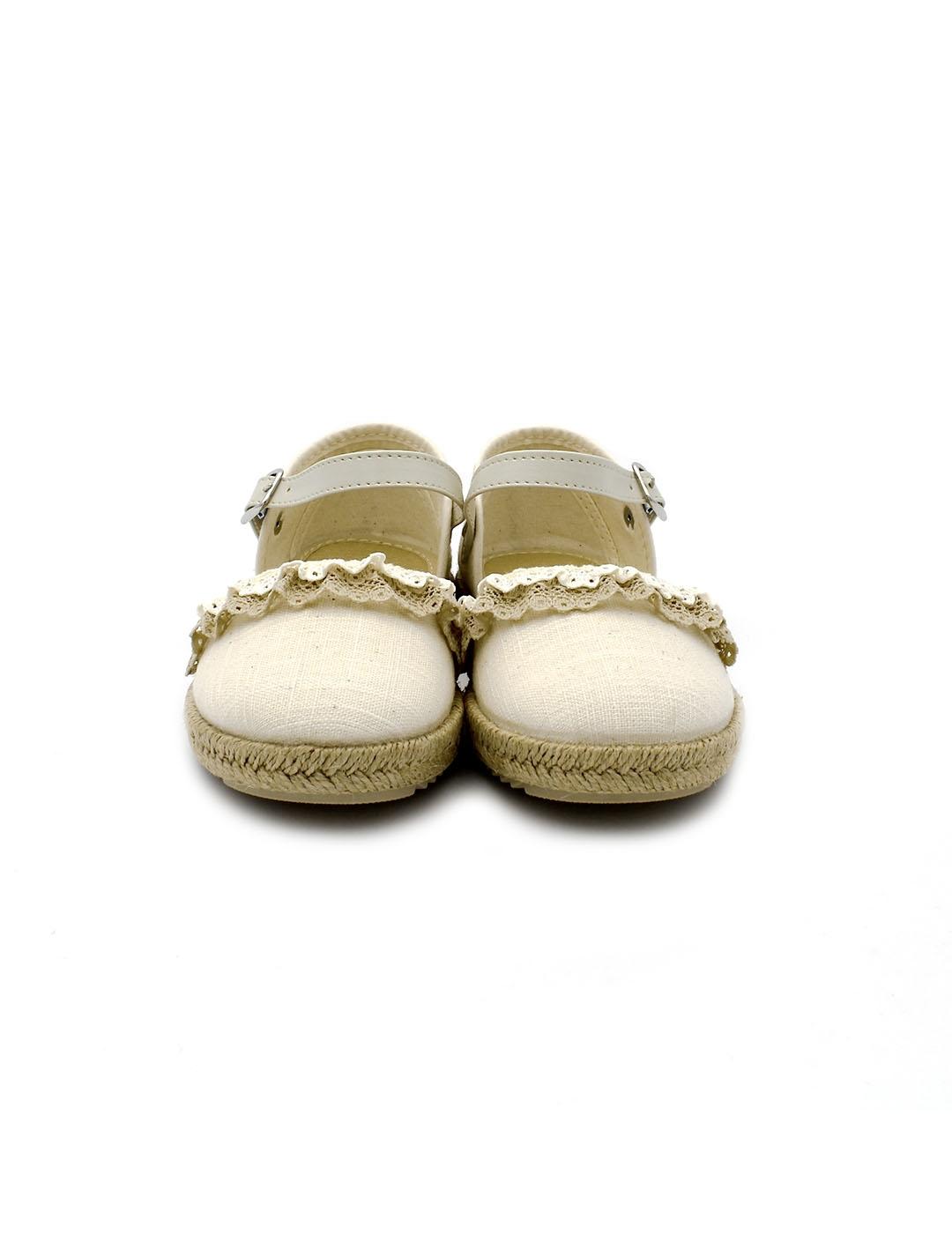 Alpargatas PISAMONAS 0809 Crudo Niña.