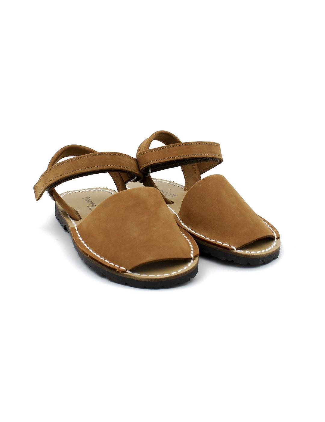 Menorquinas PISAMONAS 0024 Marrón Niño.