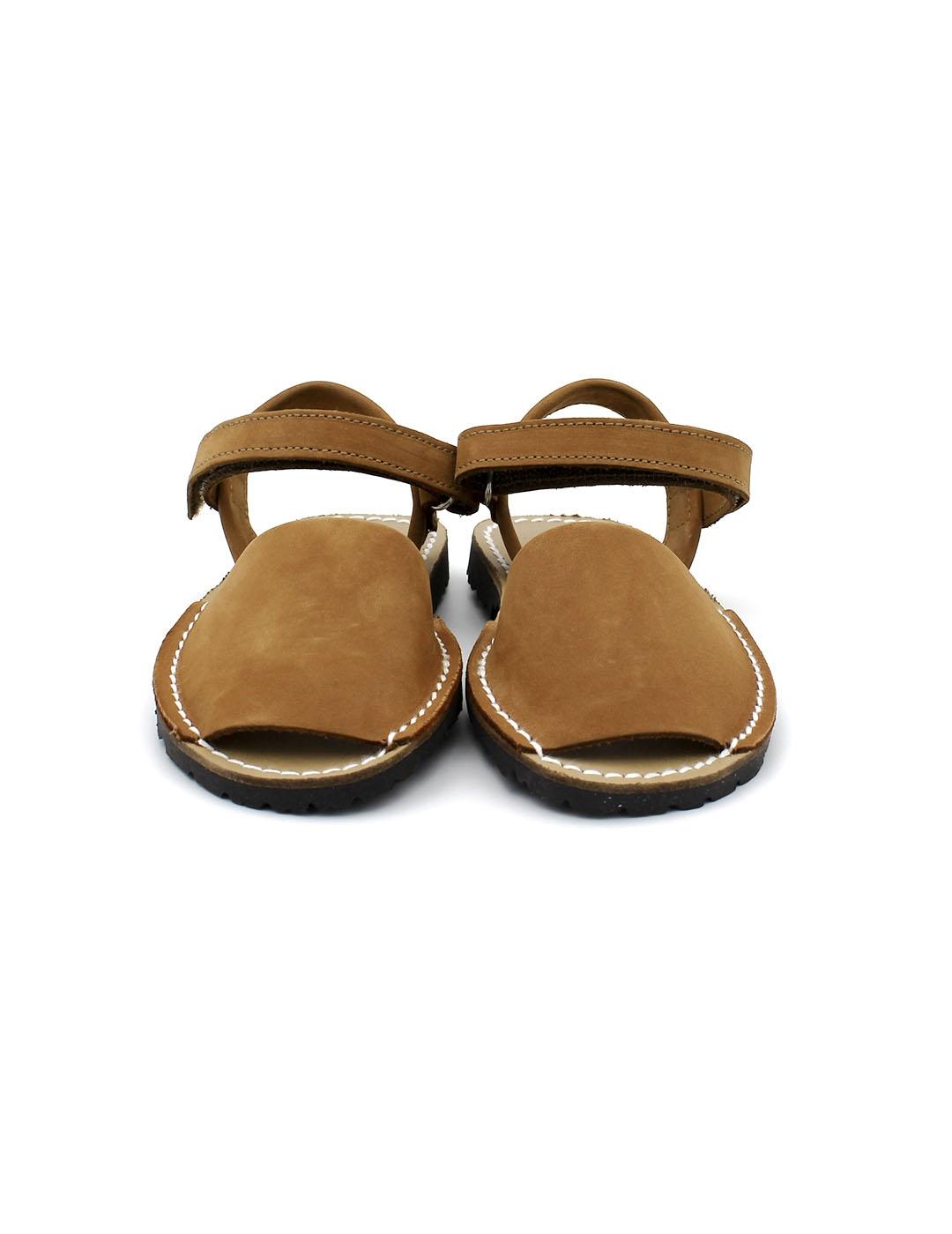 Menorquinas PISAMONAS 0024 Marrón Niño.