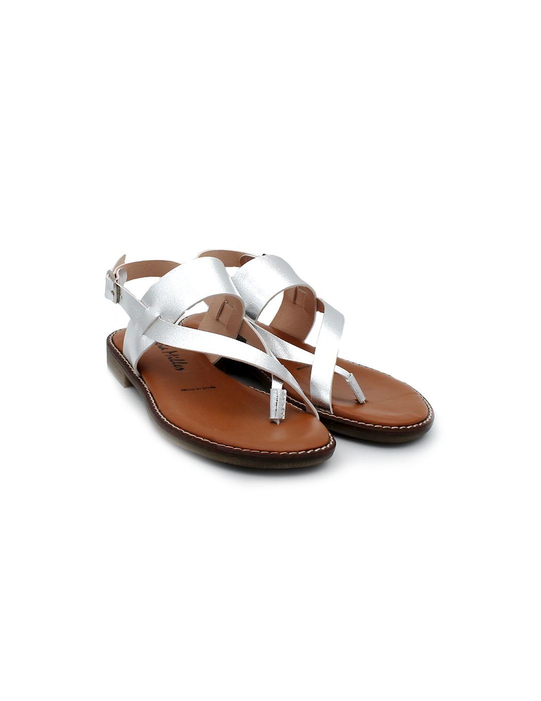 Sandalias PATRICIA MILLER 6337 Plata Mujer.