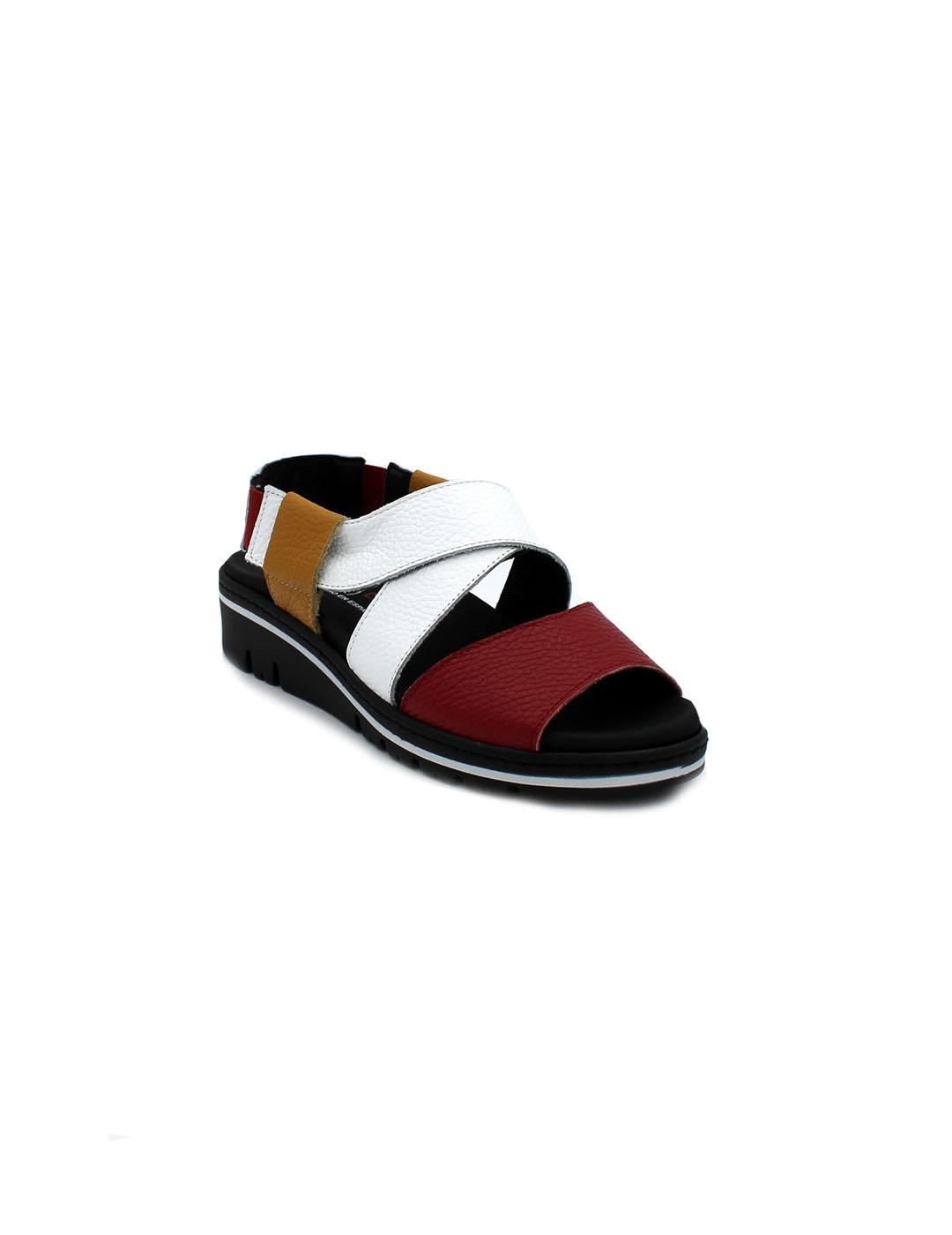 Sandalias Sport DOCTOR CUTILLAS 36145 Rojo/Blanco  Mujer.