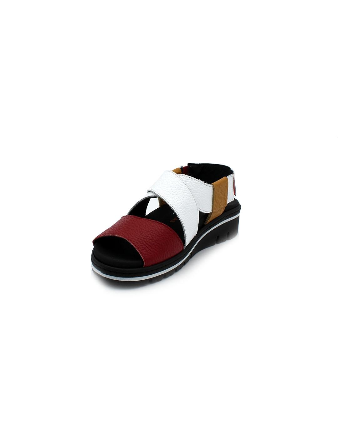 Sandalias Sport DOCTOR CUTILLAS 36145 Rojo/Blanco  Mujer.
