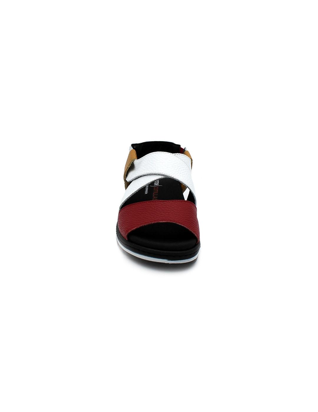 Sandalias Sport DOCTOR CUTILLAS 36145 Rojo/Blanco  Mujer.