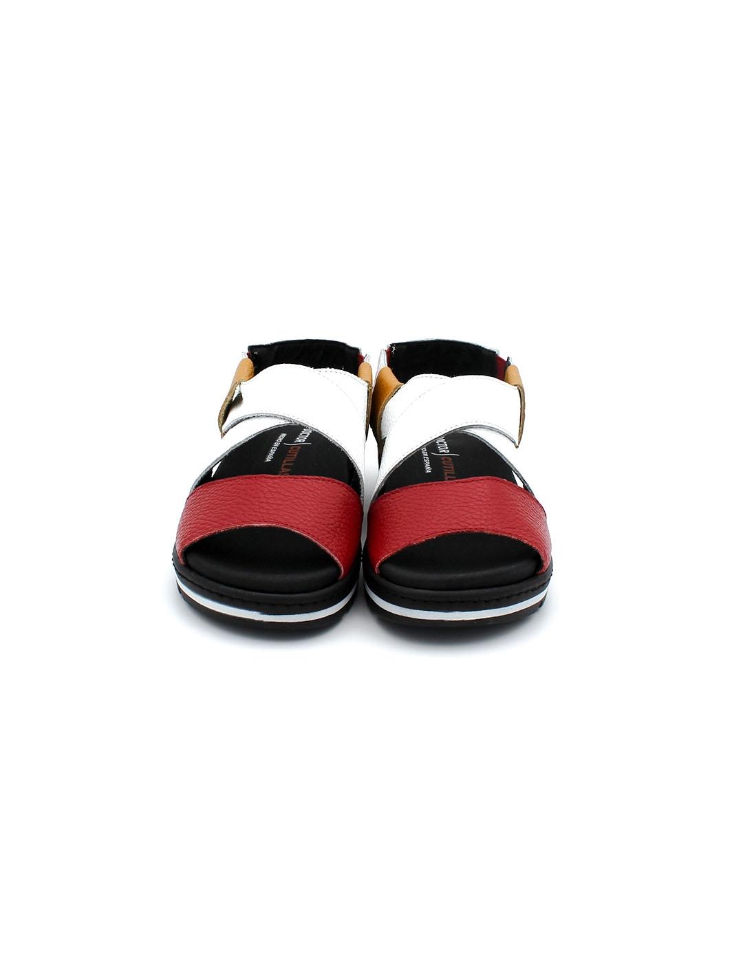 Sandalias Sport DOCTOR CUTILLAS 36145 Rojo/Blanco  Mujer.