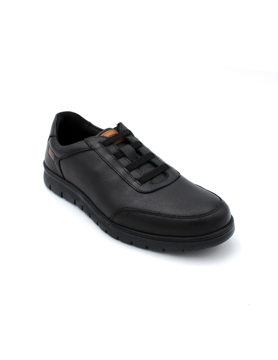 Zapato deportivo elastico Baerchi 5323 Negro Hombre