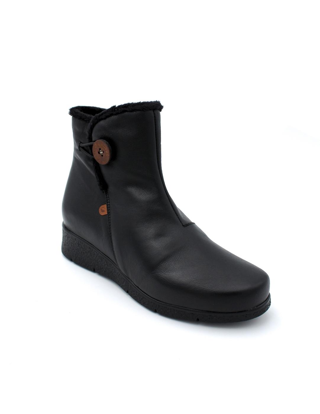 Botín Confort Valeria's 9520 Negro Mujer