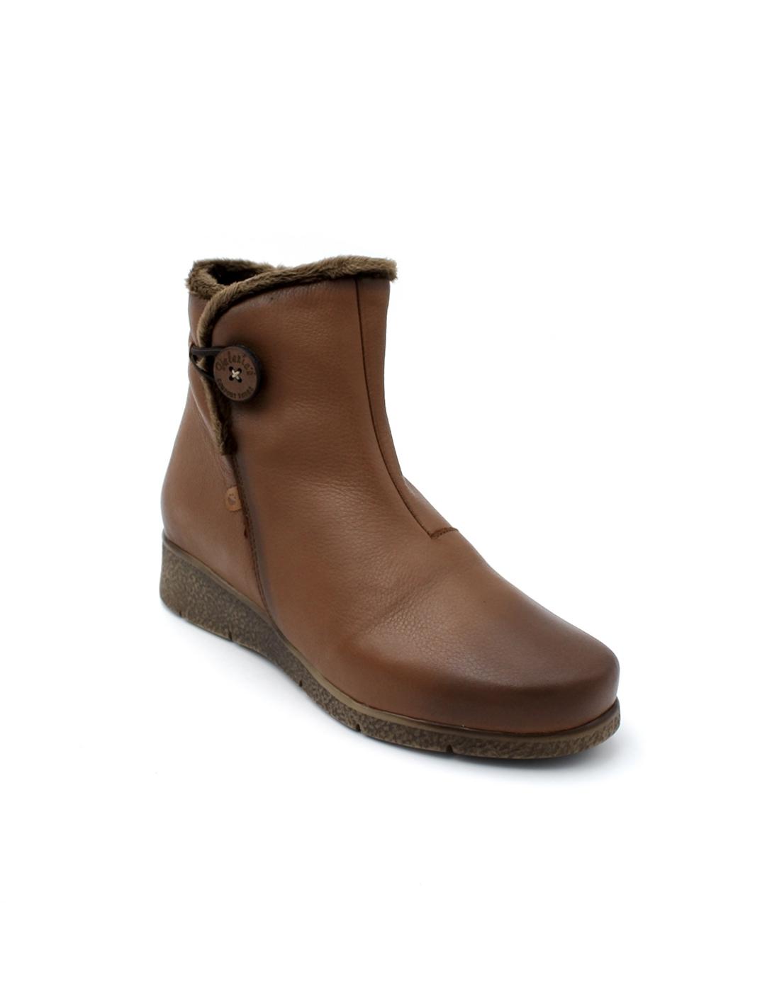 Botín Confort Valeria's 9520 Cuero Mujer