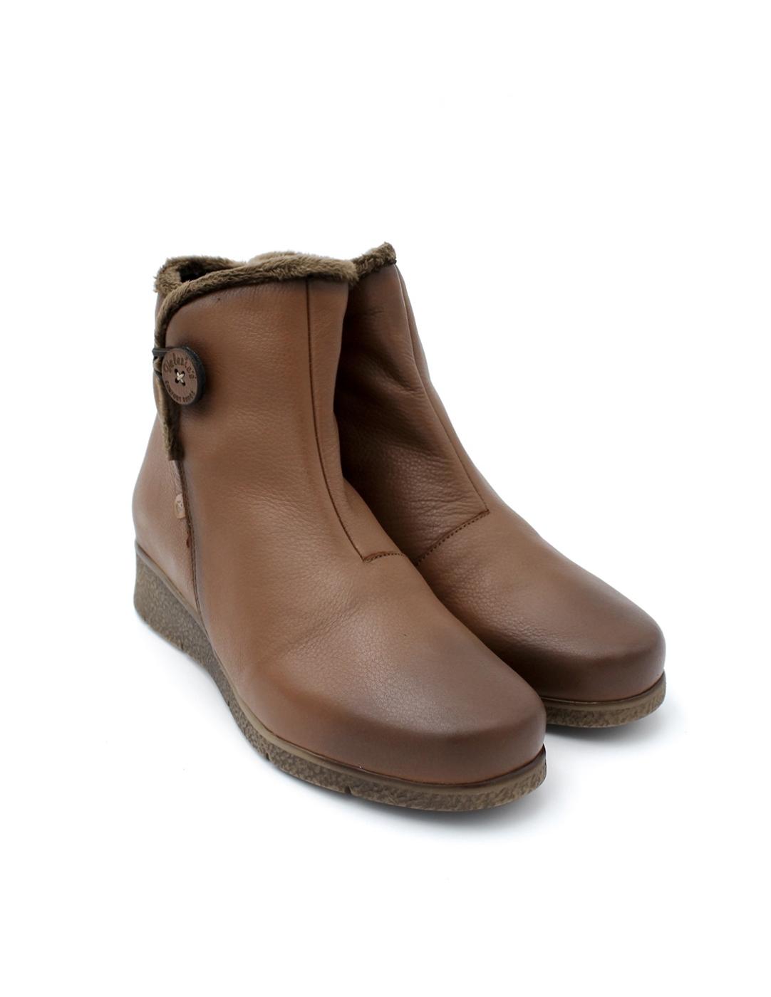 Botín Confort Valeria's 9520 Cuero Mujer