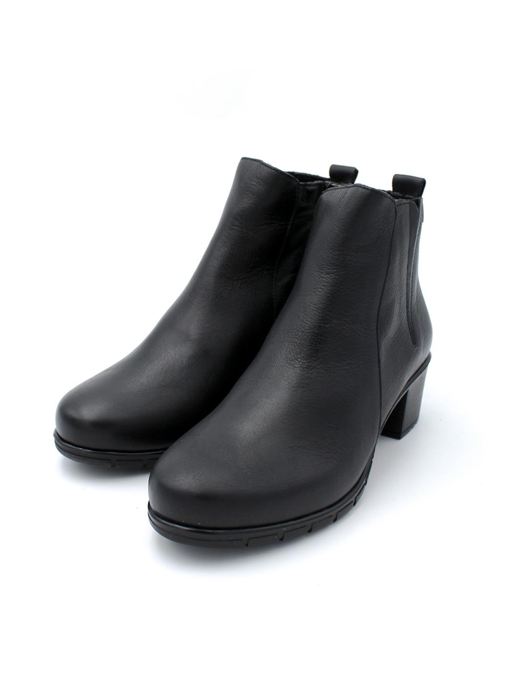 Botin Tacón Confort Valeria's 9544 Negro Mujer