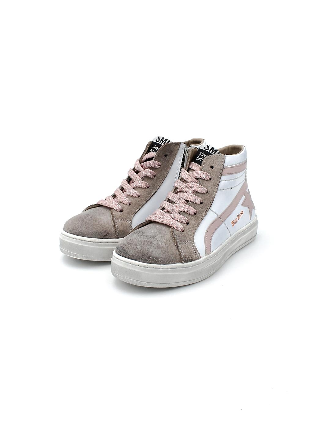 Botín Deportivo YOWAS 1120-AS Blanco Arena Rosa Niña