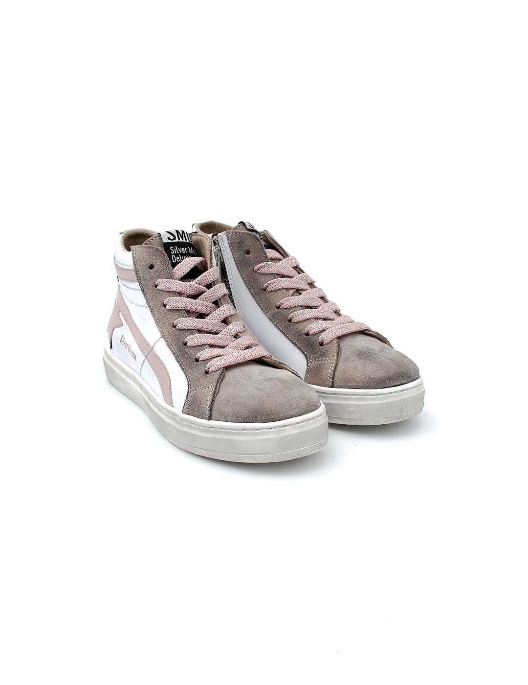 Botín Deportivo YOWAS 1120-AS Blanco Arena Rosa Niña