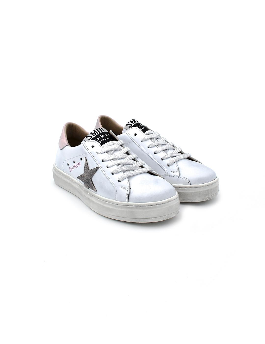 Deportivos YOWAS 1093-FB Blanco/Rosa Niña.