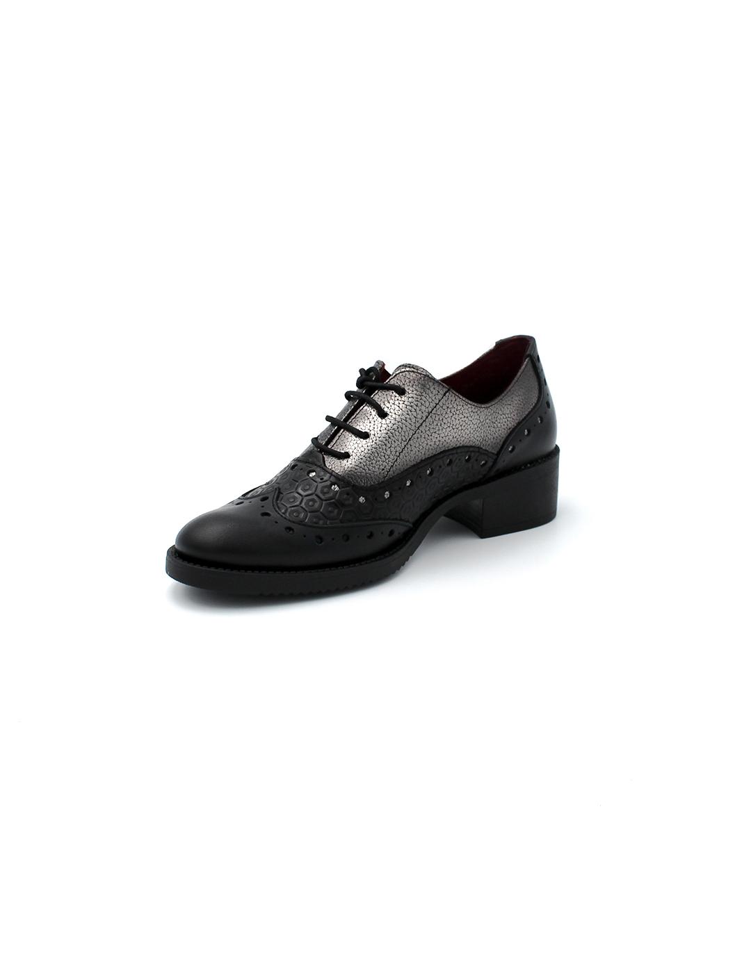 Zapatos Oxford JOSE SAENZ 2395 LCIM Negro Acero Mujer