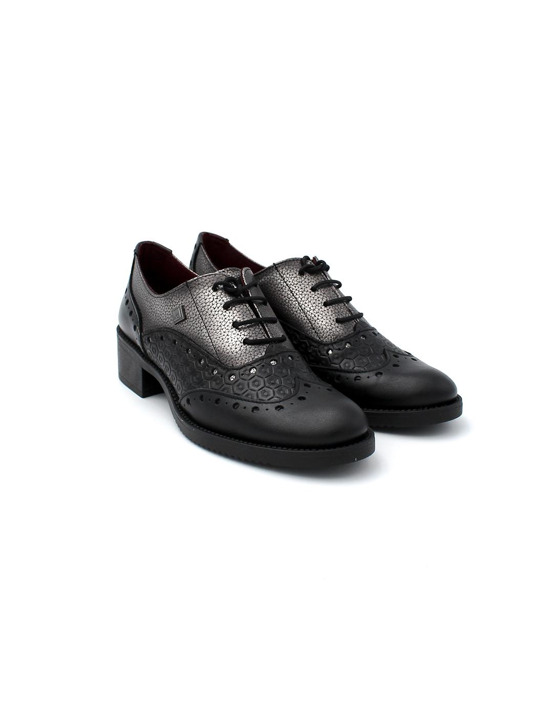 Zapatos Oxford JOSE SAENZ 2395 LCIM Negro Acero Mujer