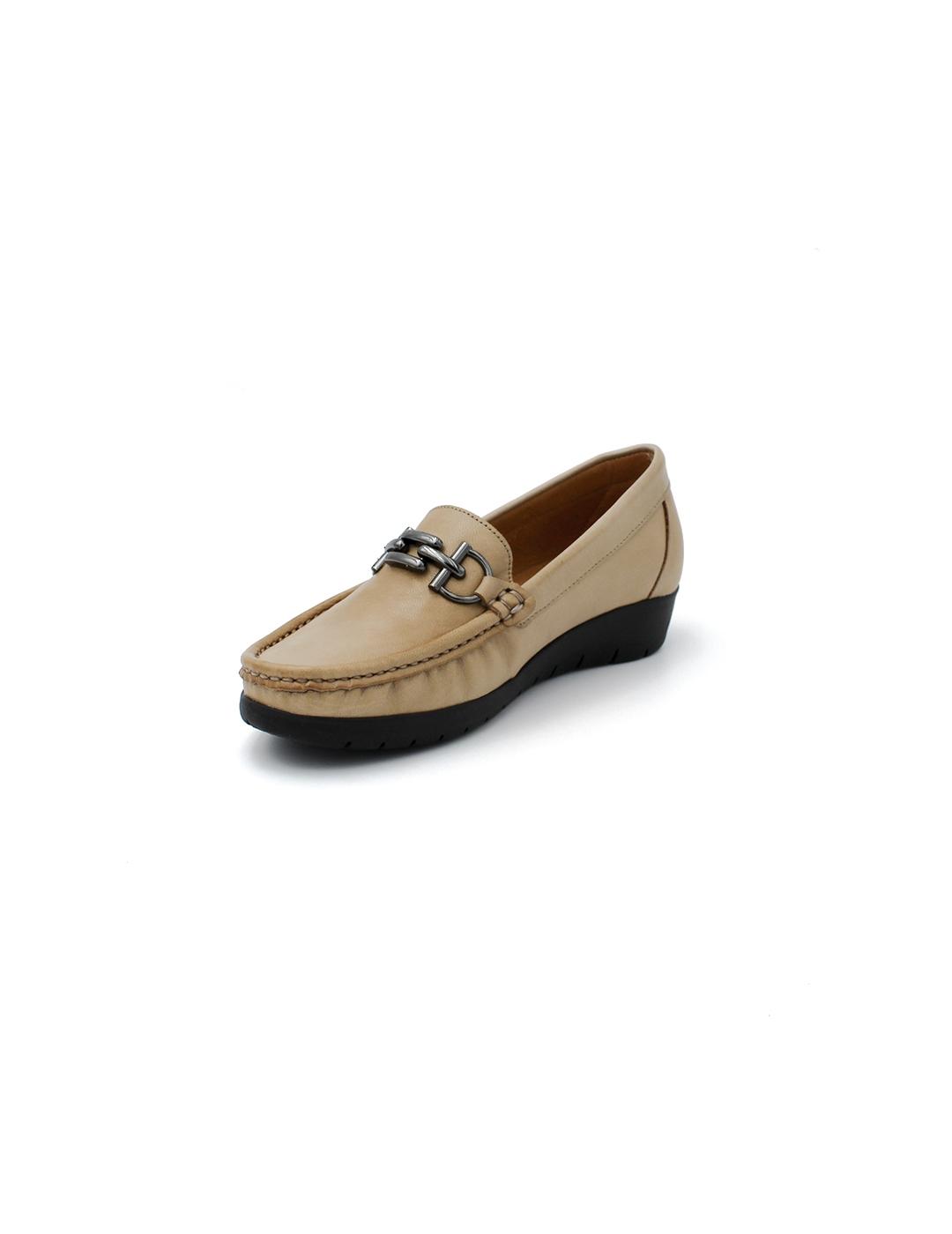 Mocasín Plano PARYMEDIO 1785 Taupe Mujer