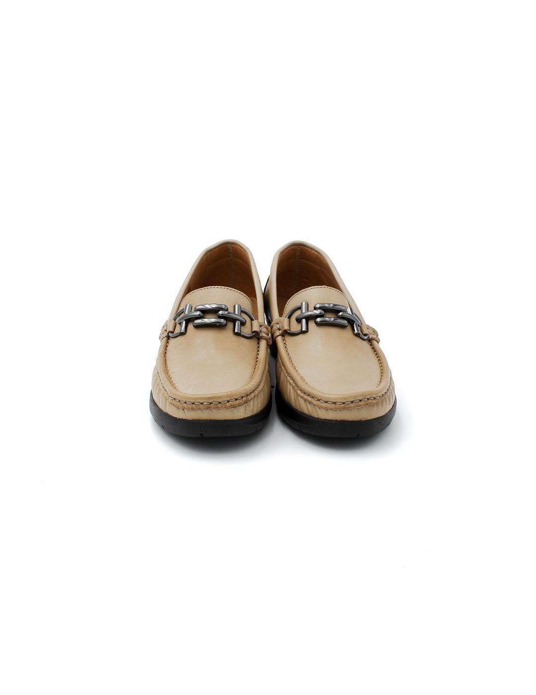 Mocasín Plano PARYMEDIO 1785 Taupe Mujer