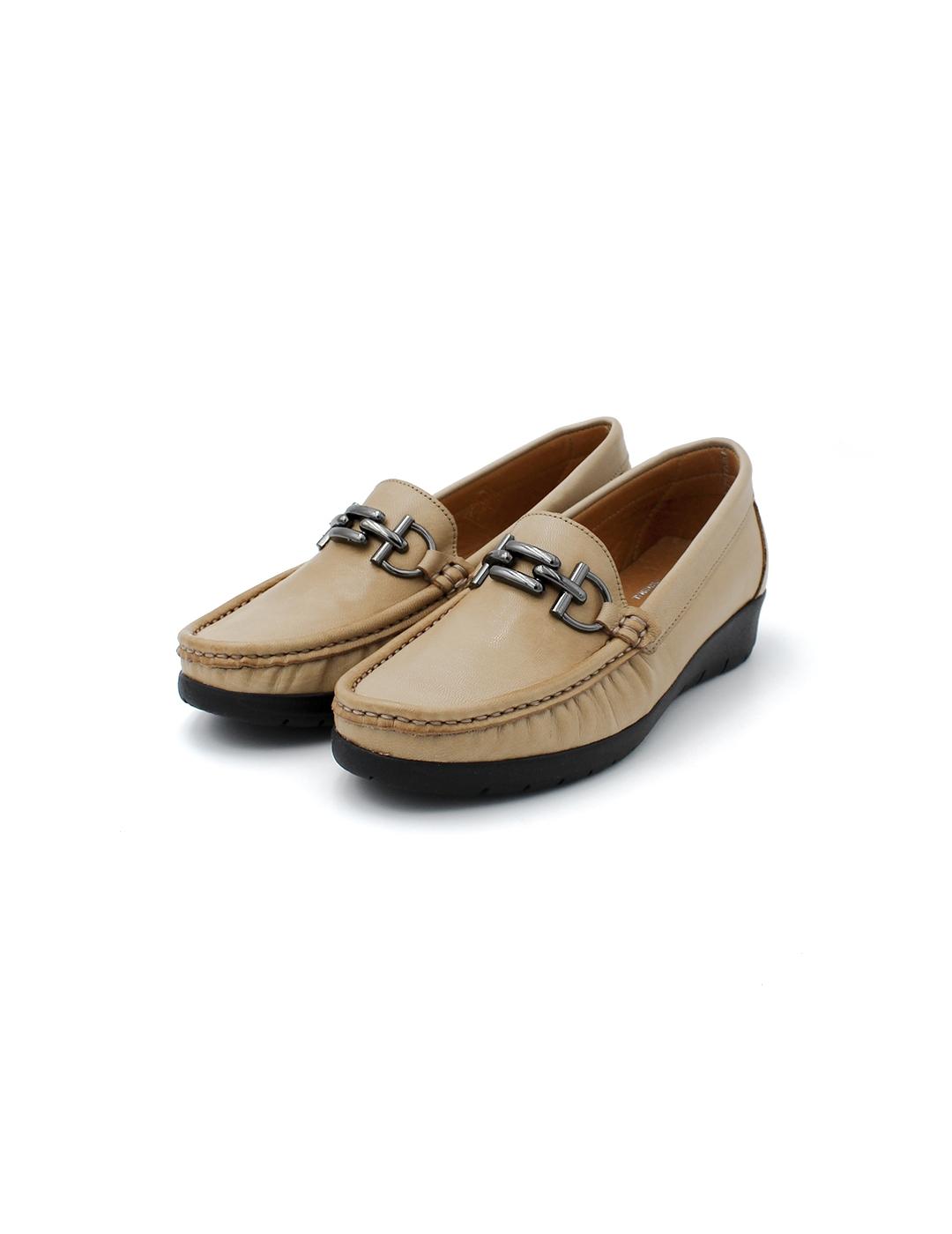 Mocasín Plano PARYMEDIO 1785 Taupe Mujer