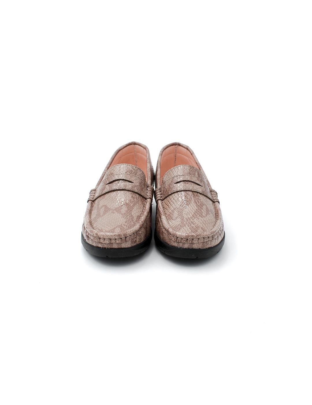 Mocasín Plano PARYMEDIO 1700 Taupe Mujer