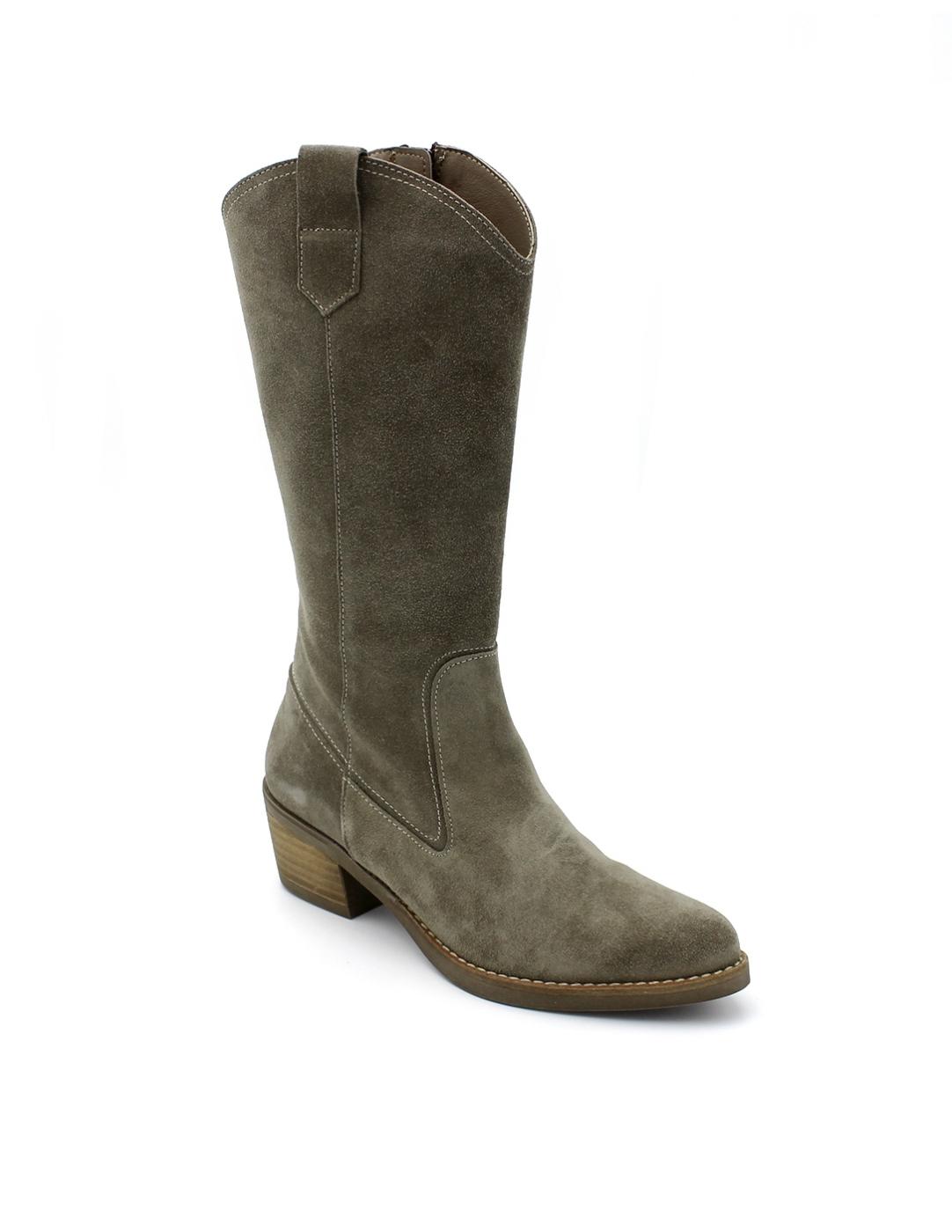 Bota Campera Patricia Miller 6417 Carbón Mujer