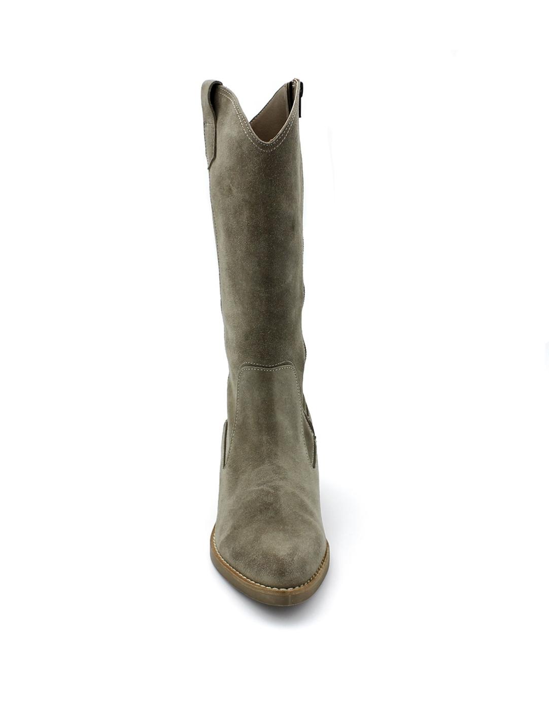 Bota Campera Patricia Miller 6417 Carbón Mujer