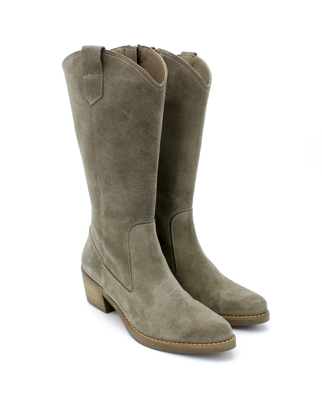 Bota Campera Patricia Miller 6417 Carbón Mujer