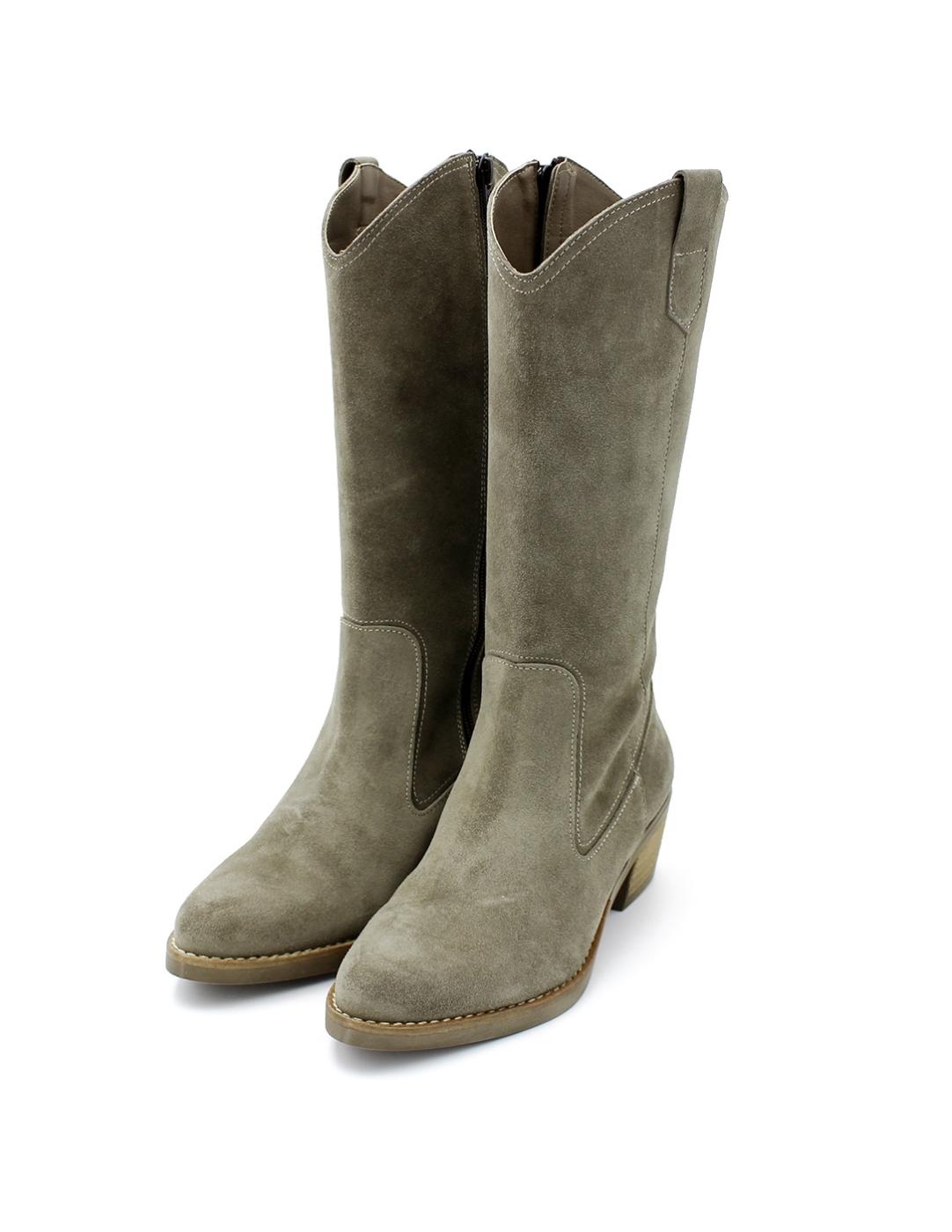 Bota Campera Patricia Miller 6417 Carbón Mujer