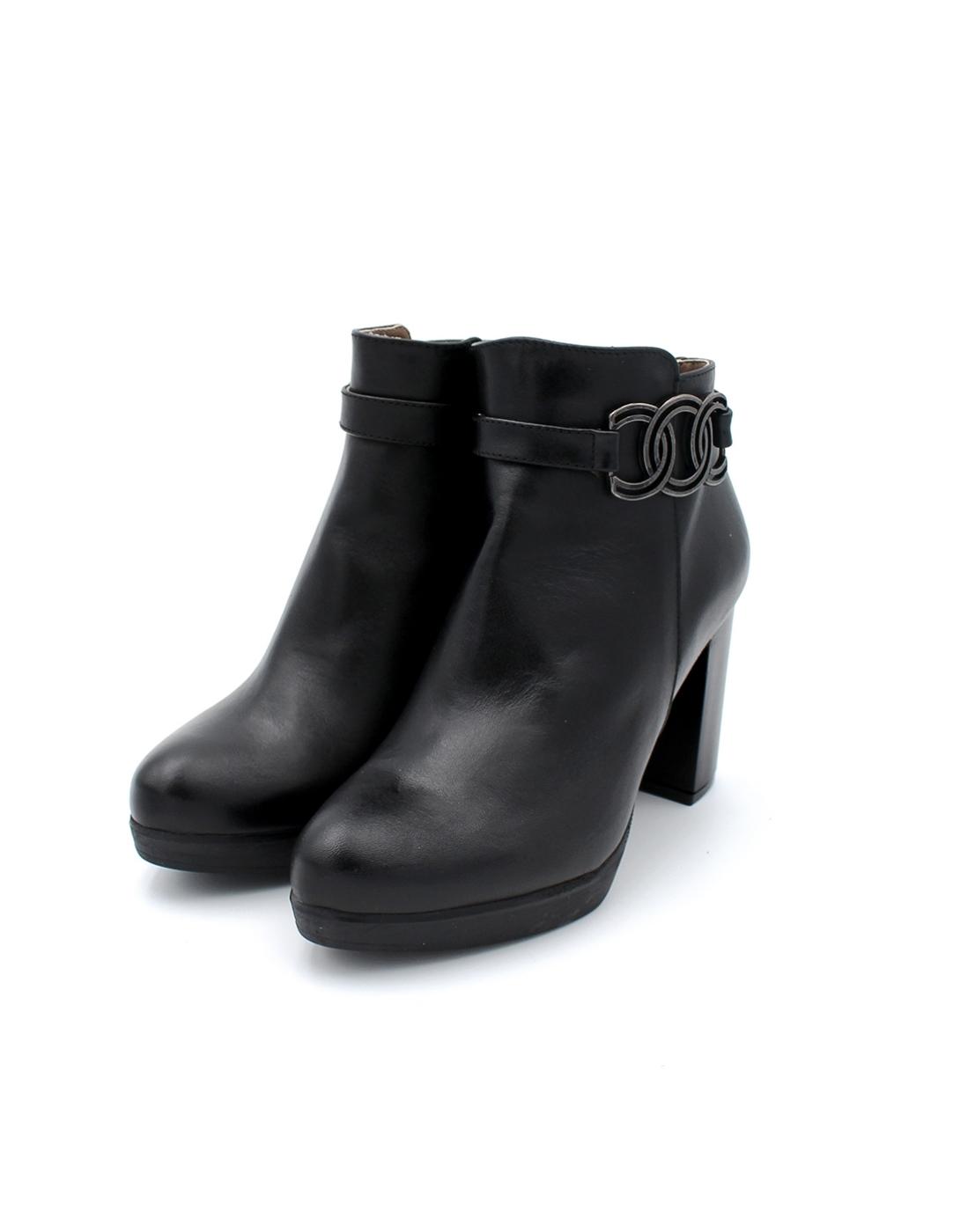 Botín Pulsera Patricia Miller 6073 Negro Mujer