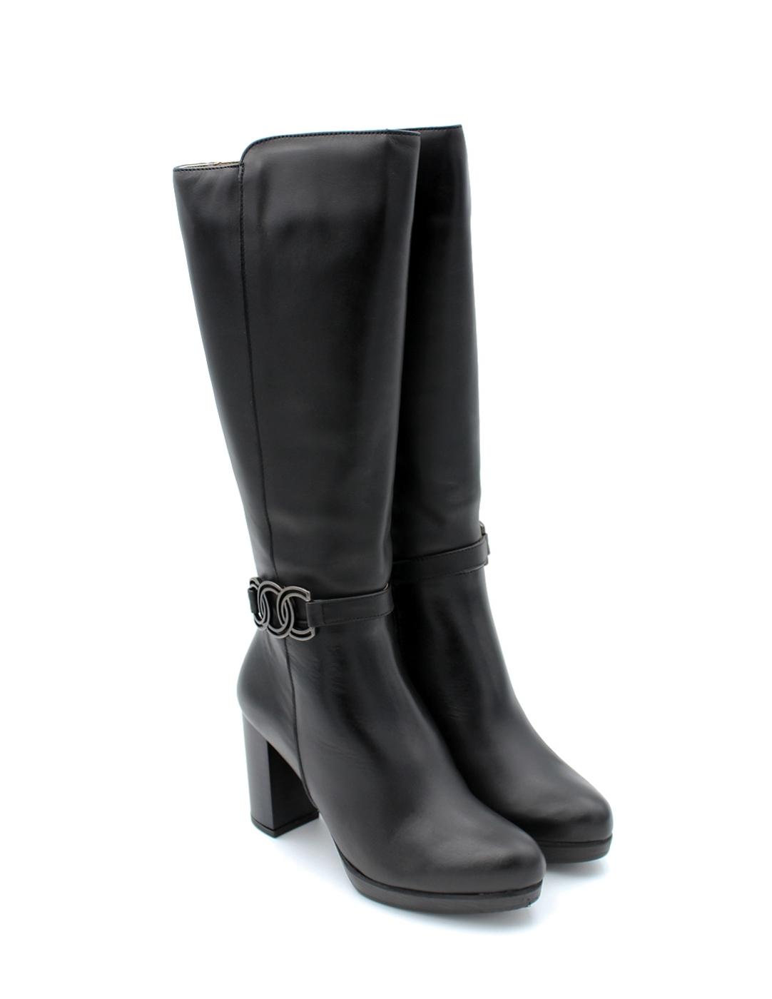 Bota Pulsera Patricia Miller 6072 Negro Mujer