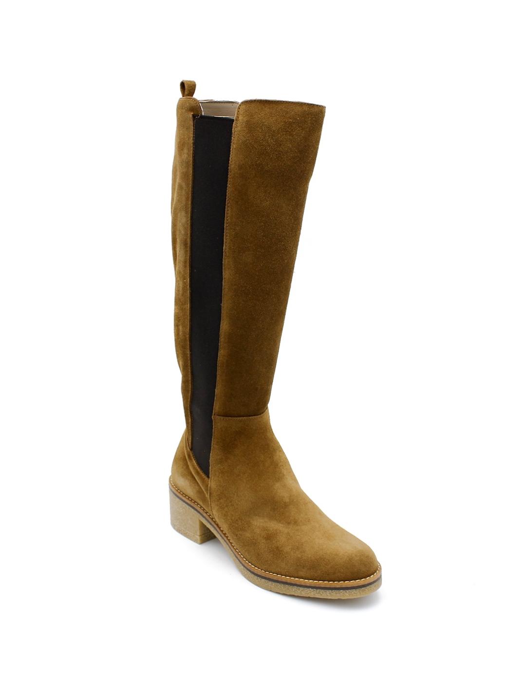Bota Elástico Patricia Miller 5303 Cuero Mujer